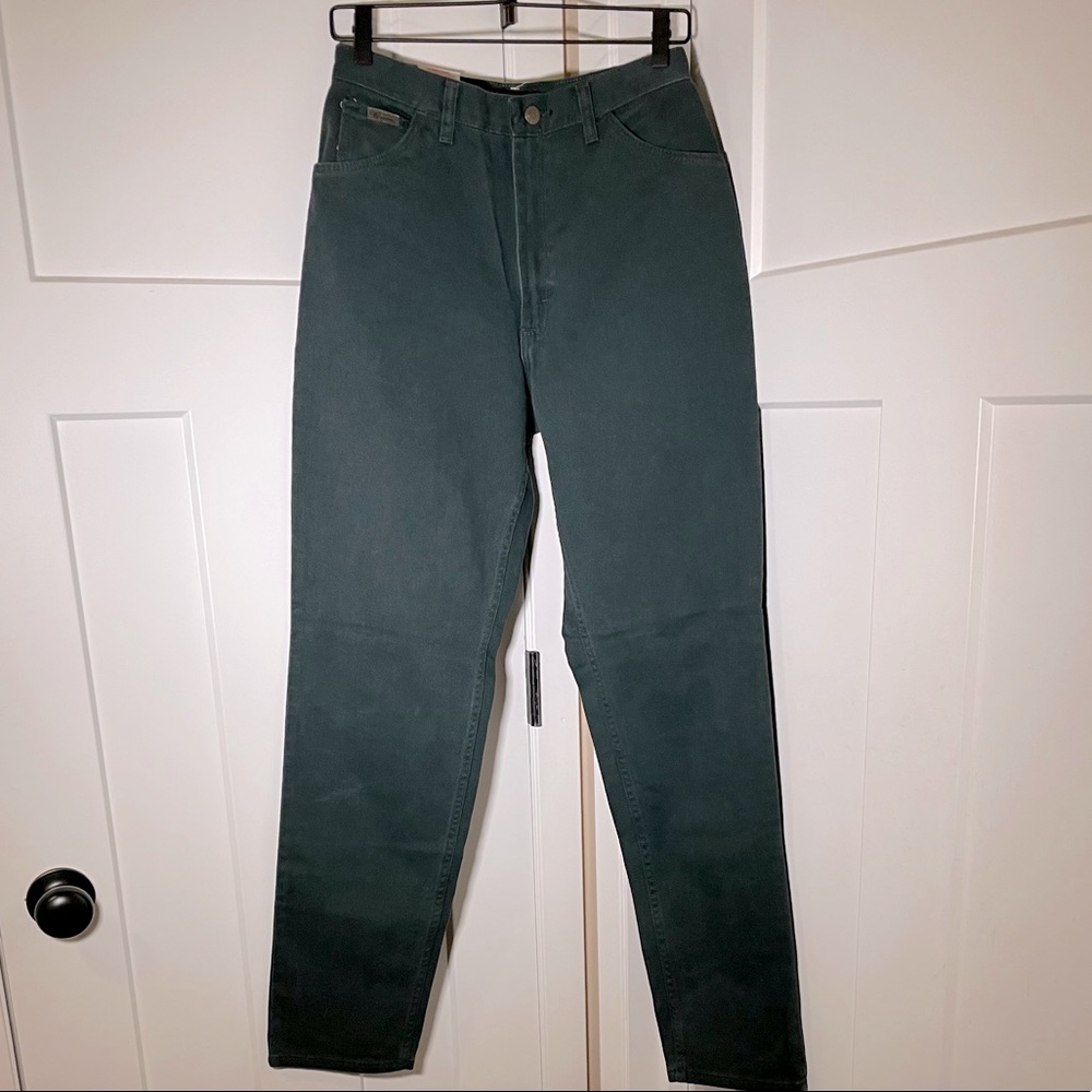 Vintage Deadstock Wrangler Forest Green Mom Jeans